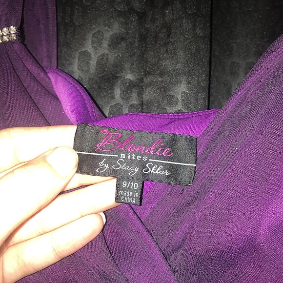 Dark Purple Full Length Homecoming/Prom Dress - Picture 6 of 6